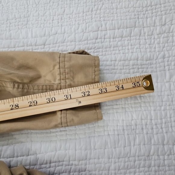 Gap Utility Chore Jacket Men's XXL Safari Khaki Elastic Y2K 4 Pockets EUC - Picture 13 of 16